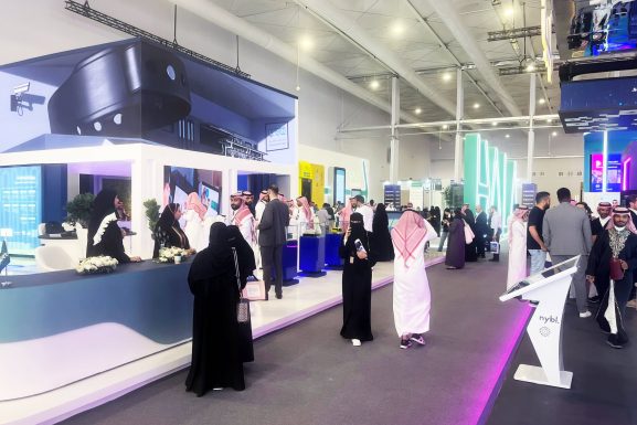 A group of people attending LEAP one of the major events in Saudi illustrating the focus on the Saudi Technology Sector