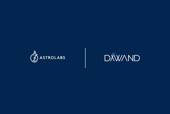 Banner showing the AstroLabs logo beside the DXWand logo