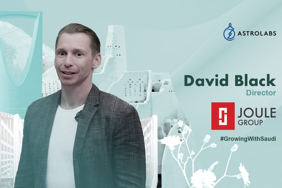 backdrop of riyadh skyline with a global consultancy firm leader